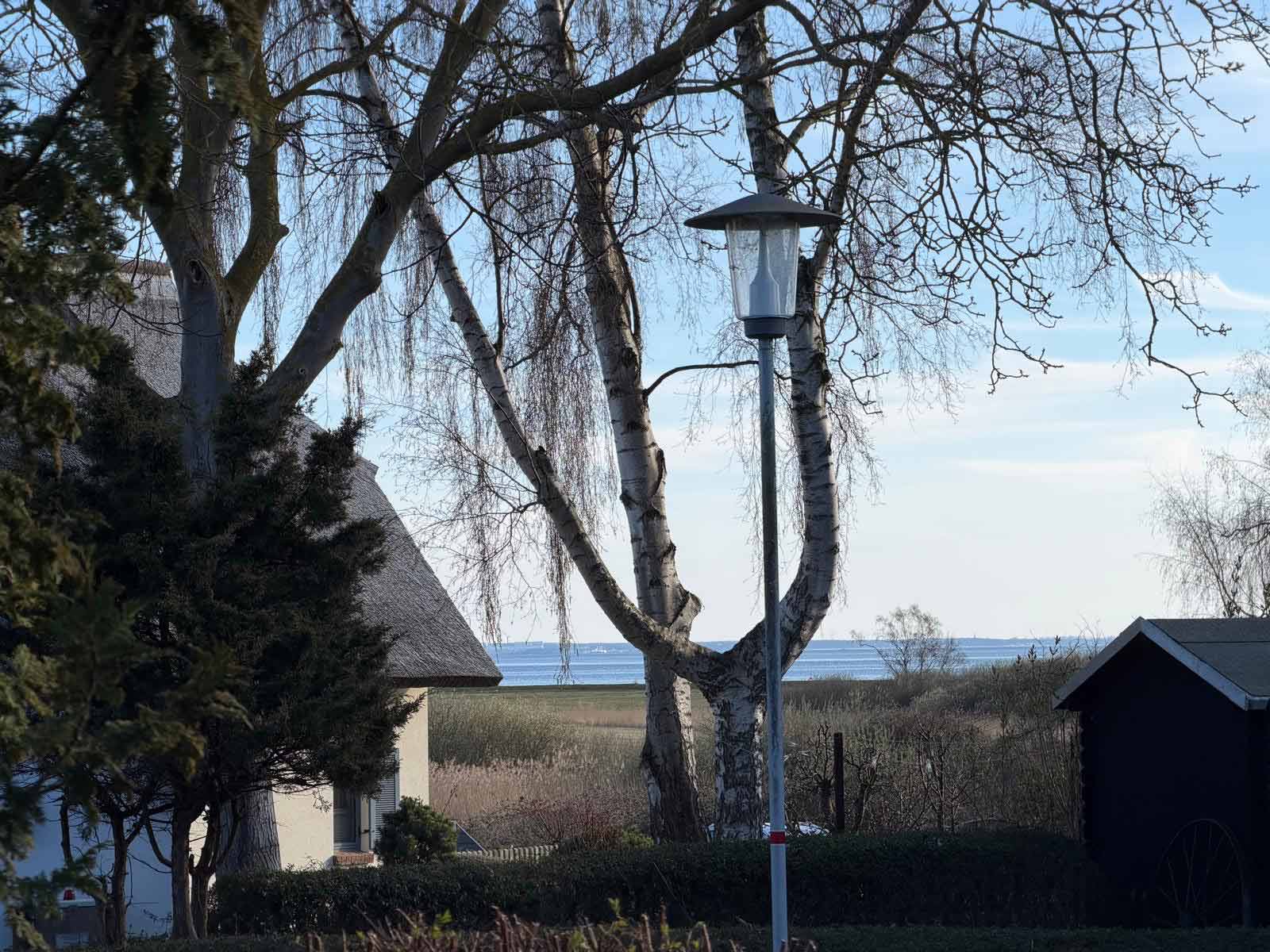 Boddenblick von der Ferienwohnung